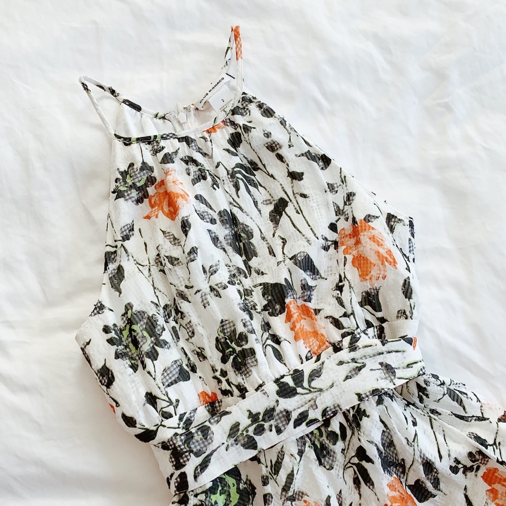 Club Monaco Floral Halter Dress